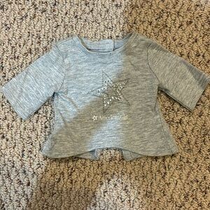 American girl gray star tee